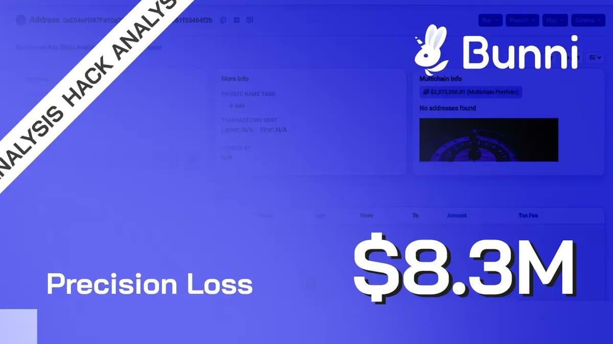 Bunni V2 Hack: $8M Drained in Precision Liquidity Exploit – Report & Insights