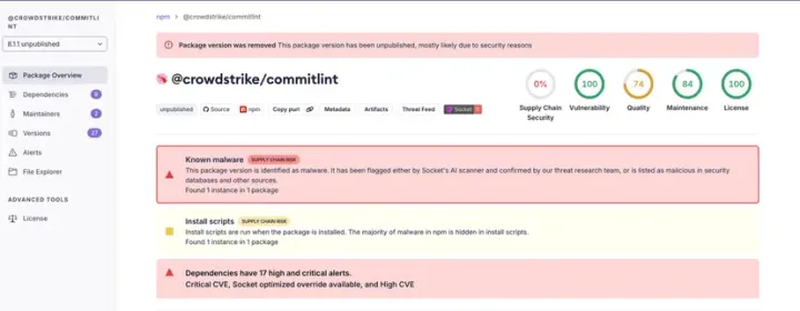 Ongoing Supply Chain Attack Hits CrowdStrike npm Packages - Urgent Security Alert